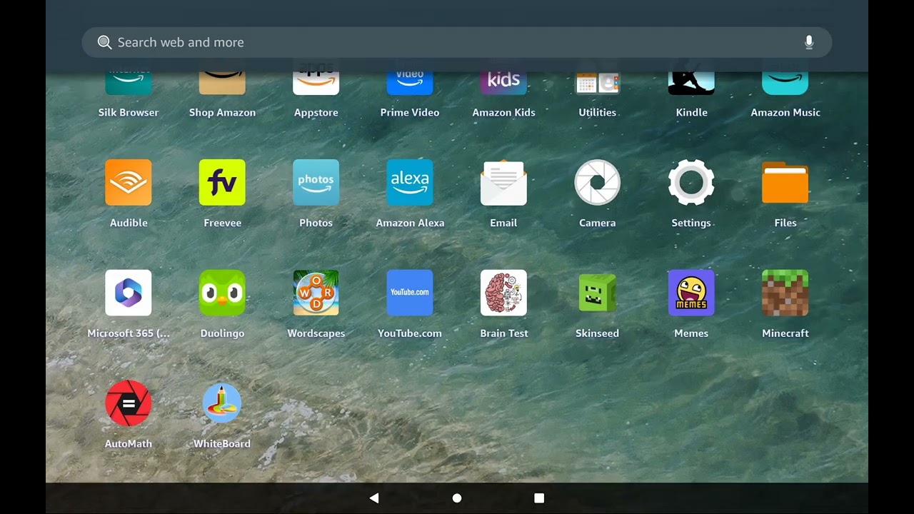 How to screen record on a fire tablet.
