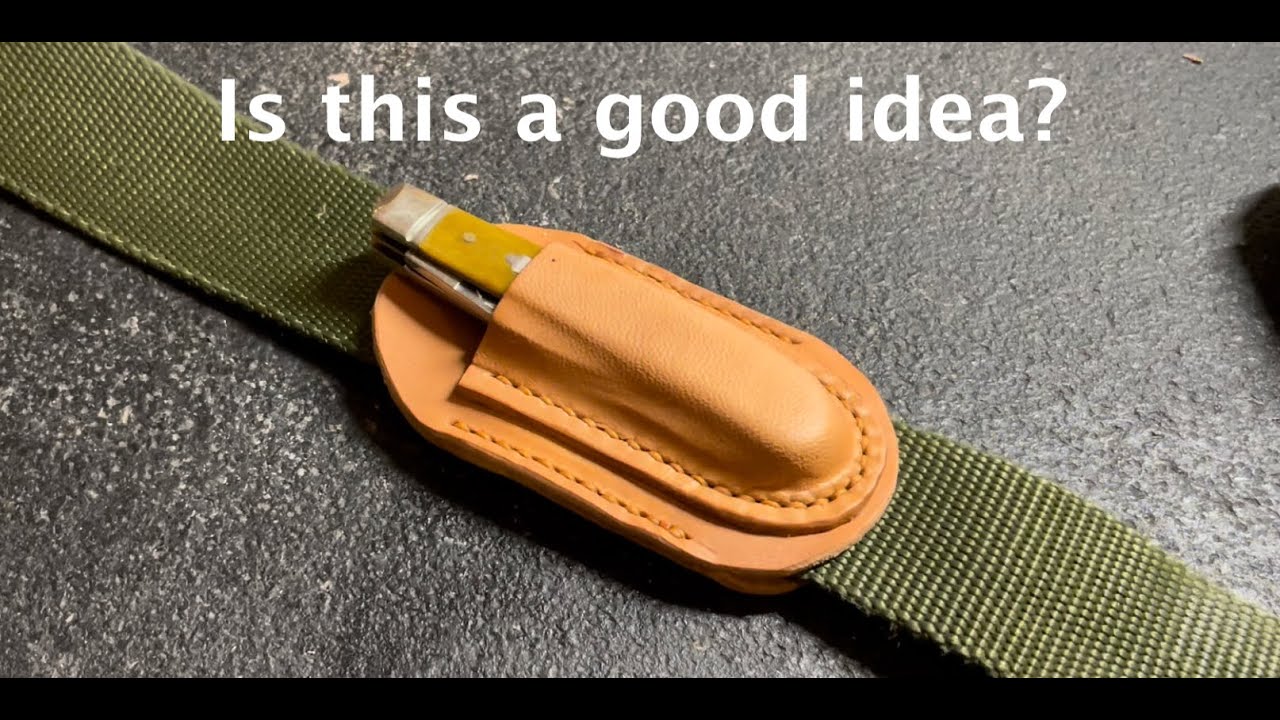 Leather Sheath for a Case Folding Pocket Knife