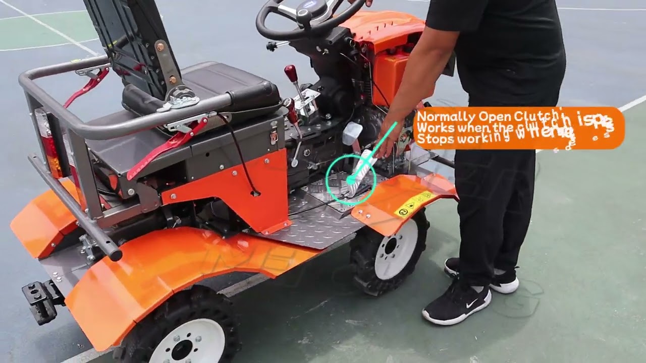 How to Operate a Diesel Ride On Cultivator - Complete Beginner's Guide #cultivator #motocutor