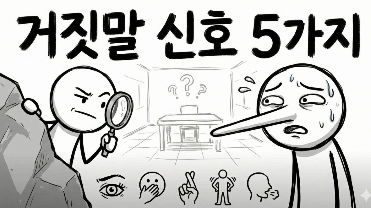 상대방의 거짓말을 즉시 알아채는 무의식적 신호 5가지