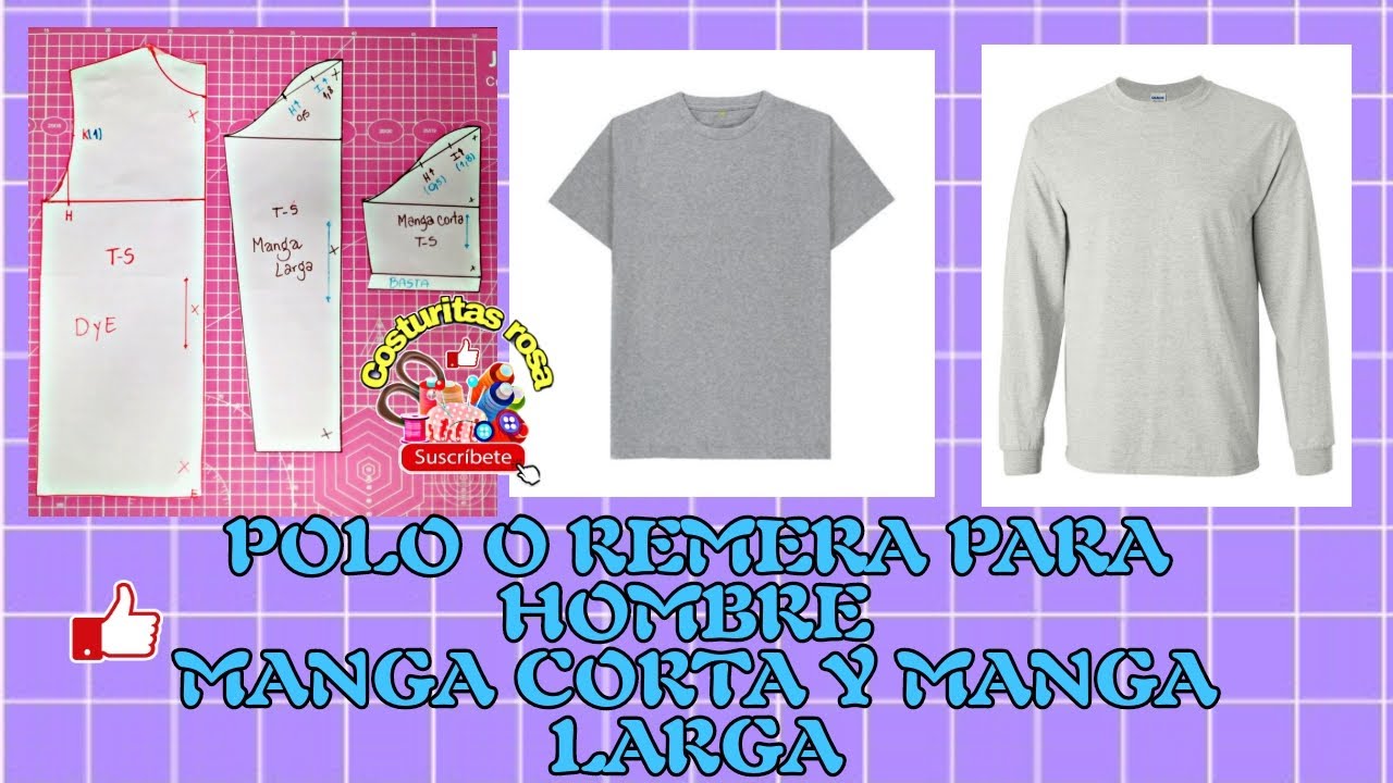MOLDE  DE POLO O REMERA PARA HOMBRE EN TALLA S