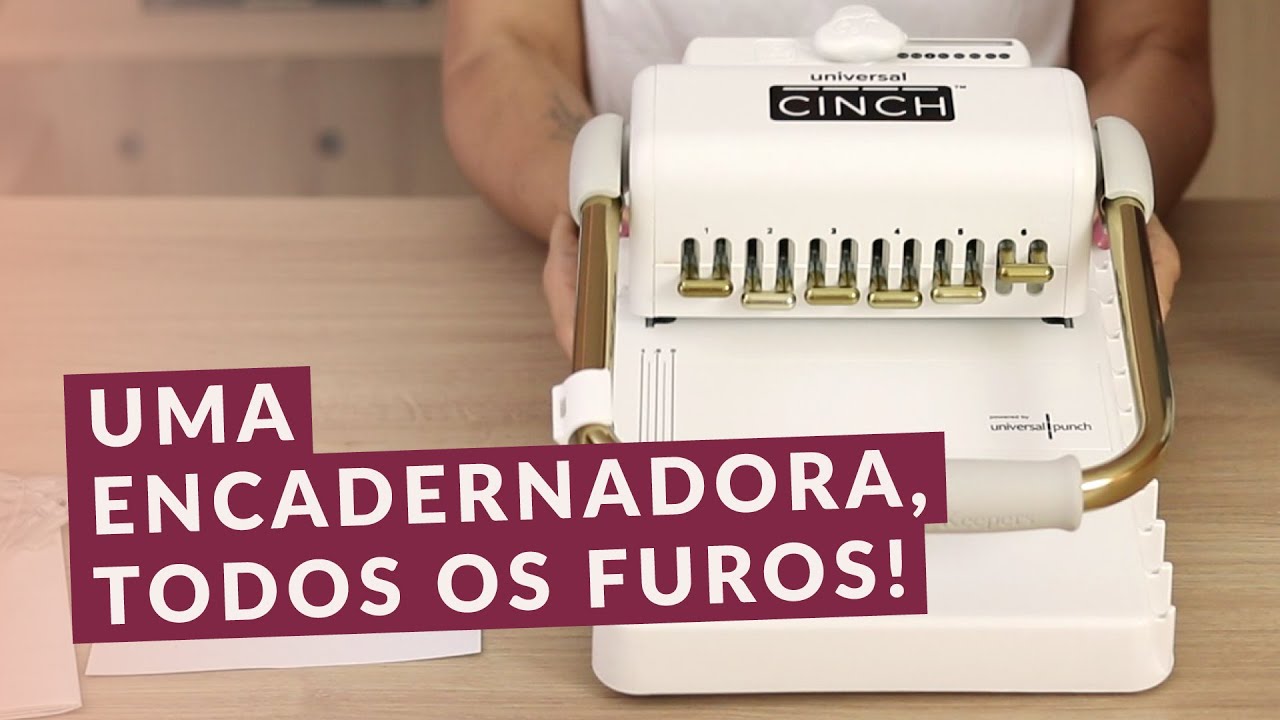 UNBOXING e PRIMEIRAS IMPRESSÕES da Universal Cinch — a encadernadora que faz TUDO!