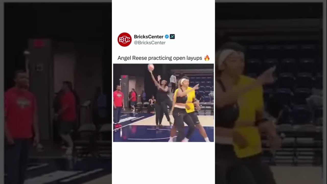 Angel Reese practicing open layups 😂🔥 