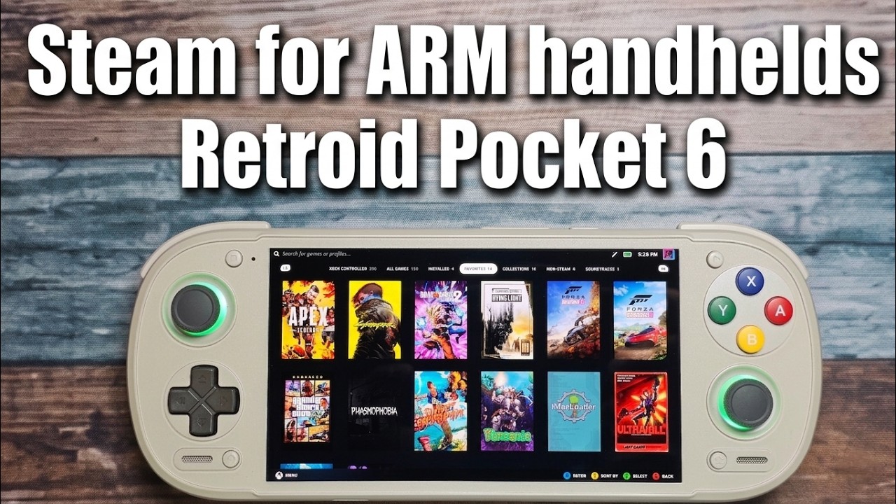 STEAM на Android ARM наконец-то появился на портативной консоли &mdash; Retroid Pocket 6.