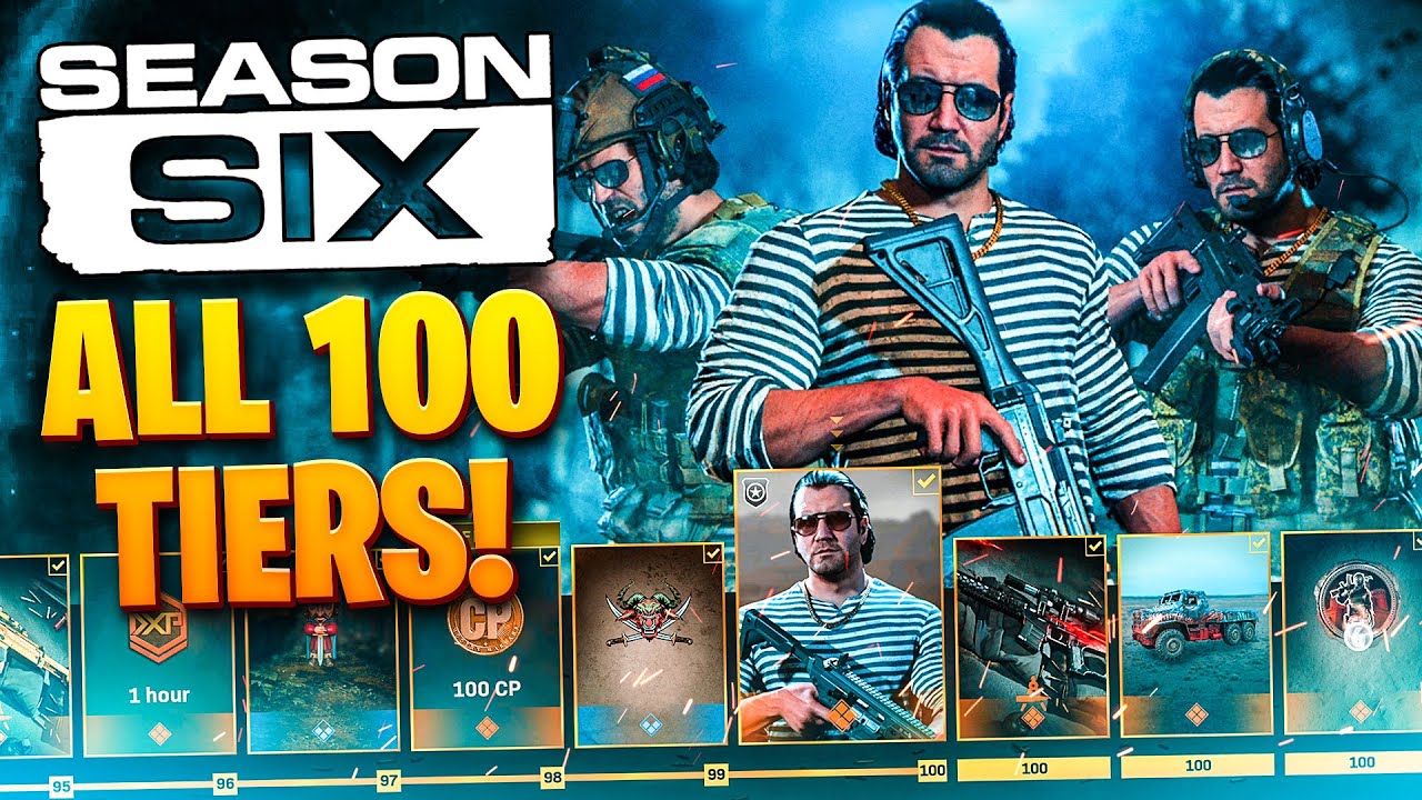 SEASON 6 BATTLE PASS UNLOCKED in MODERN WARFARE | ALL 100 TIERS SHOWCASED (COD MW UPDATE 1.27)