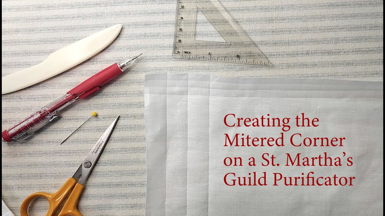 Trimming and Folding a Mitered Corner