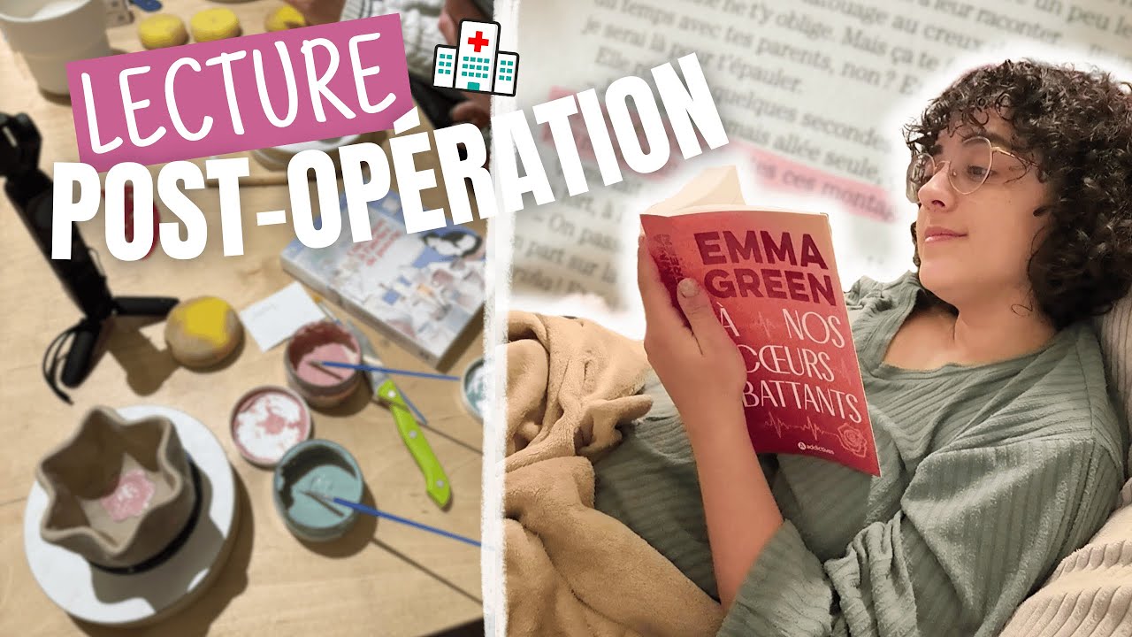 Lire après une opération 😷📖 cosy reading vlog