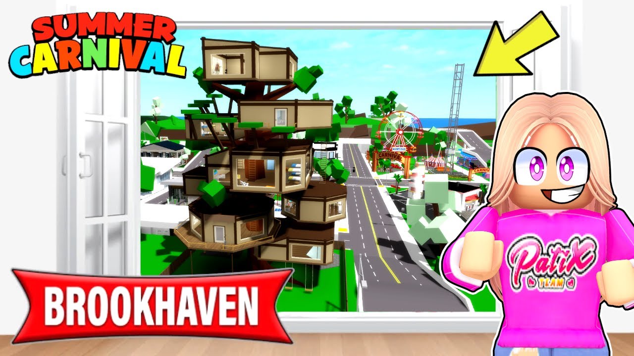 NAJNOWSZY UPDATE BROOKHAVEN! 🤩 LETNI KARNAWAŁ i DOMEK NA DRZEWIE 🤩