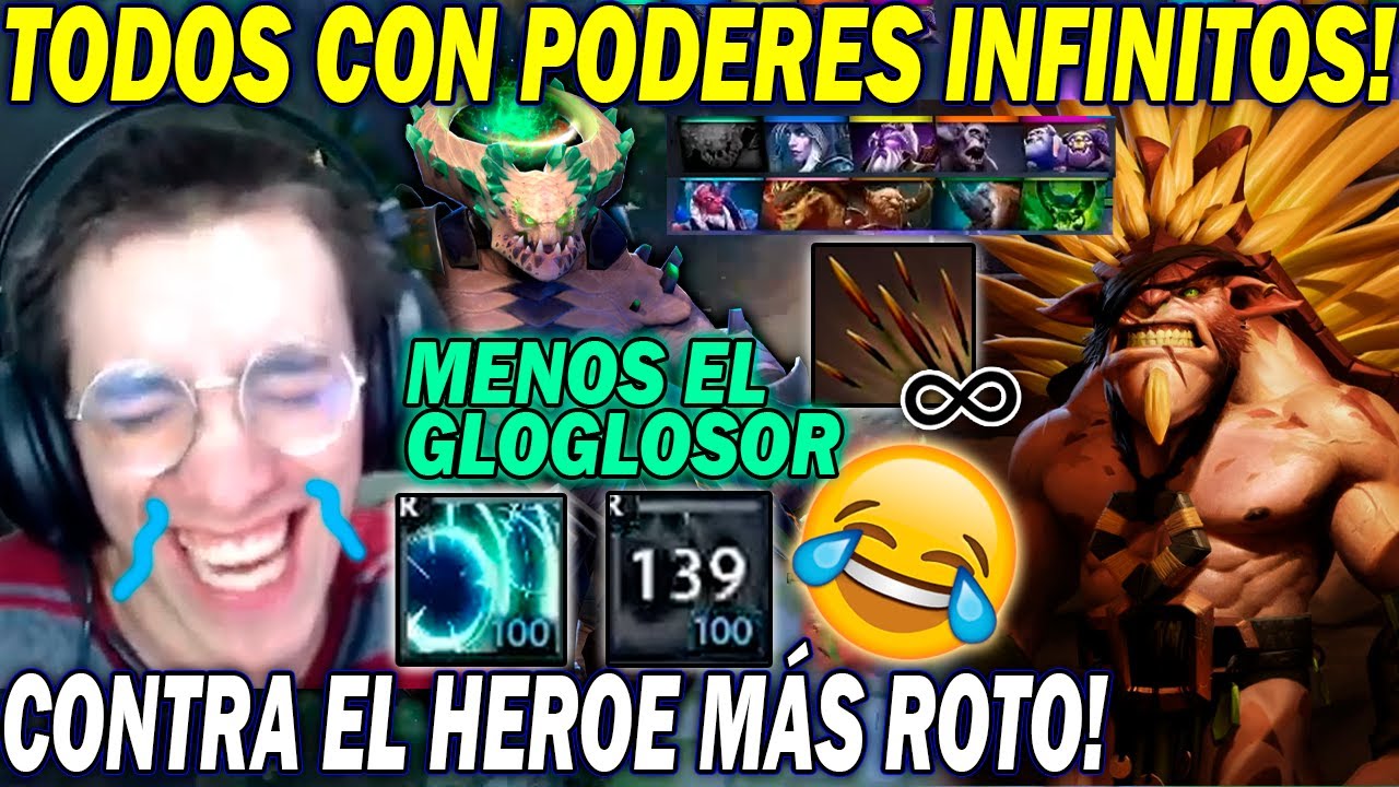 LLORA DE IMPOTENCIA!😭 GLOGLOSOR PICKEA EL PEOR HEROE DE DOTA WTF 🤣 CONTRA UN TEAM DE HEROES ROTOS