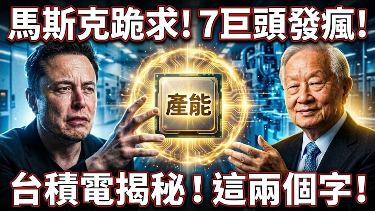 馬斯克也跪求產能？全球 7 大巨頭集體發瘋！揭秘台積電如何靠「兩個字」統治半導體江湖