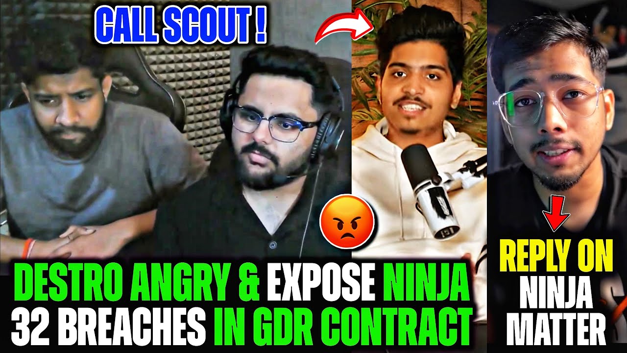 Destro EXPOSE Ninja 32 BREACHES in Contract😡 False ALLEGATIONS on GDR🚨 CALL Scout on Ninja MATTER☎️