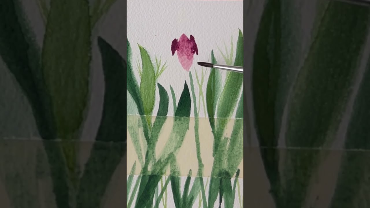 Cum să pictezi o felicitare în acuarele ⎸ Watercolor postcard