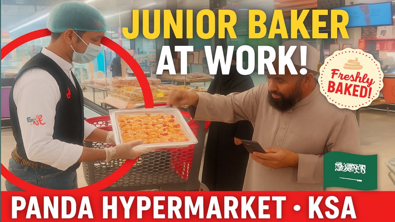 Step into the daily life of a Junior Baker at Panda in KSA🇸🇦