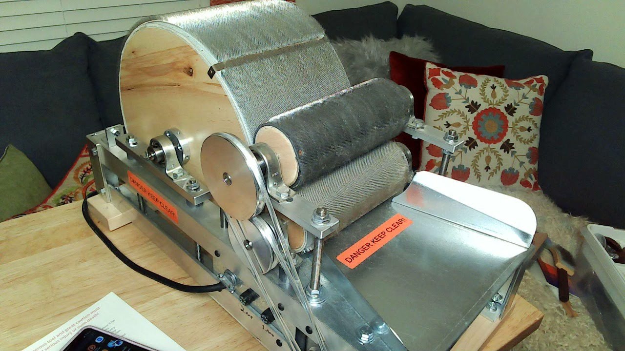 Carding on a Brother Super Card with Mary from Camaj Fiber Arts