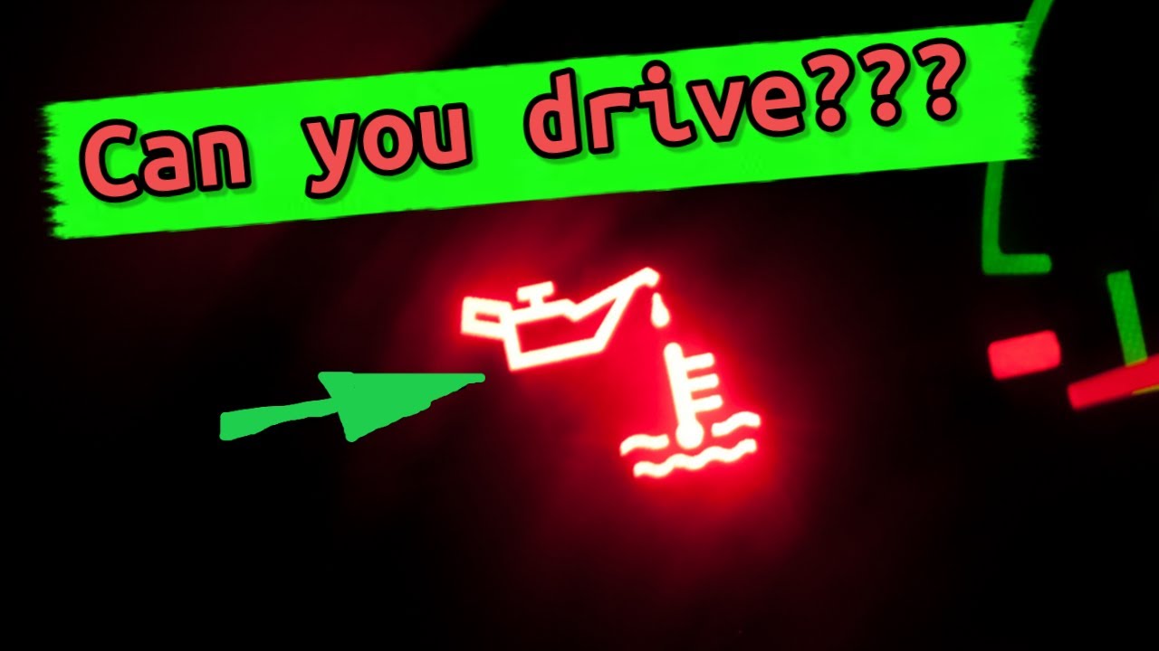 Can you drive a car with an oil pressure light on