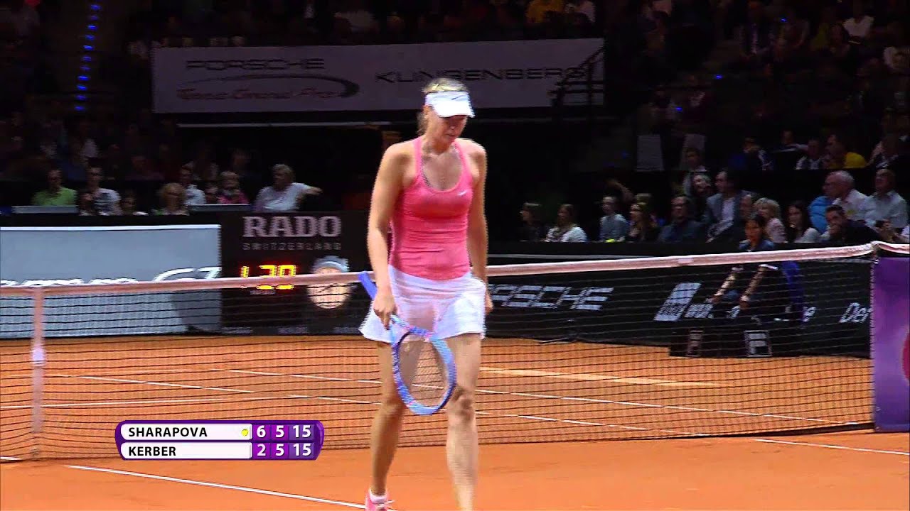 Maria Sharapova (RUS) vs. Angelique Kerber (GER) 23 April 2015 - Porsche Tennis Grand Prix 2015