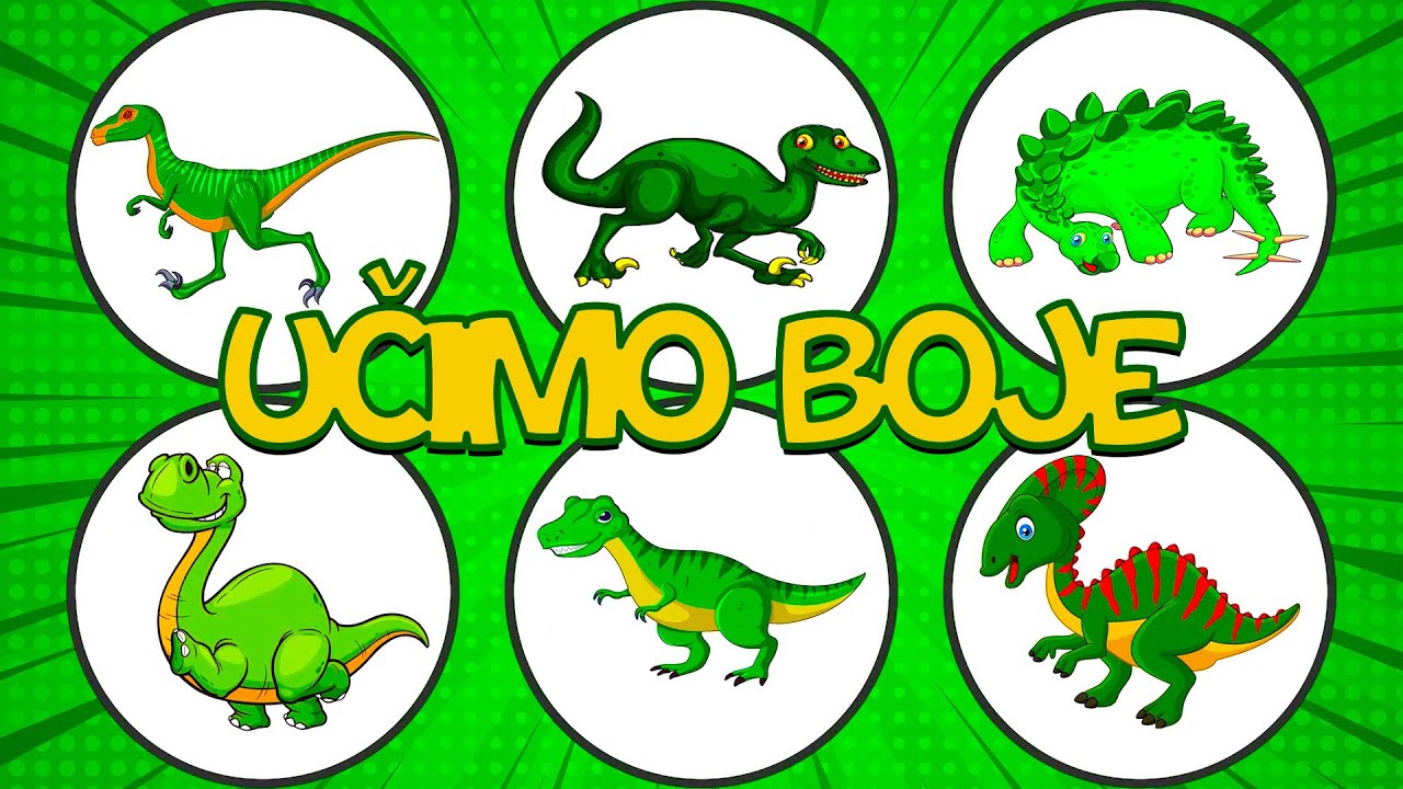 Ucimo Boje Dinosauri - Pepi TV Edukativni Programi Za Djecu - Crtani Boje Dinusaurusi Za Decu