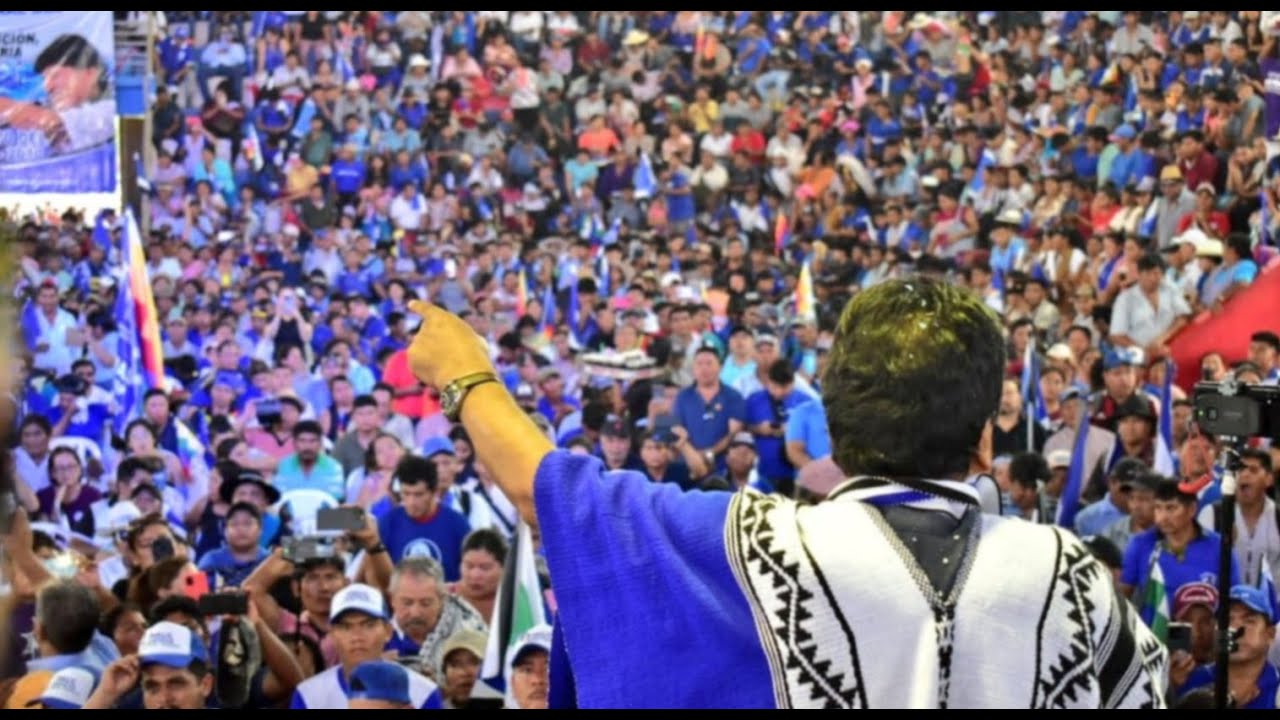 Evo Morales Ayma en el Ampliado Nacional del MAS IPSP en Cuatro Cañadas Santa Cruz