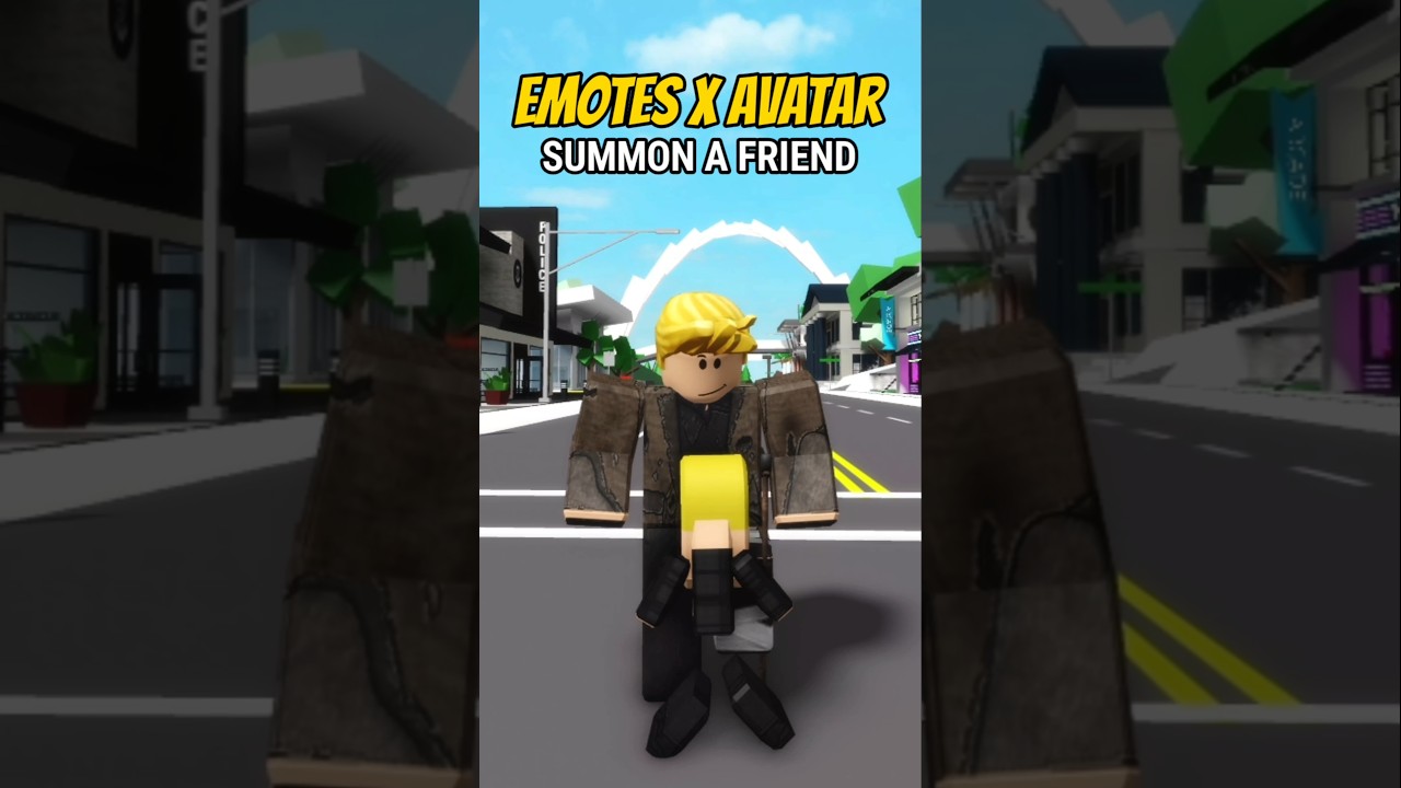EMOTES UGC X AVATAR (SUMMON A FRIEND) In Brookhaven #shorts