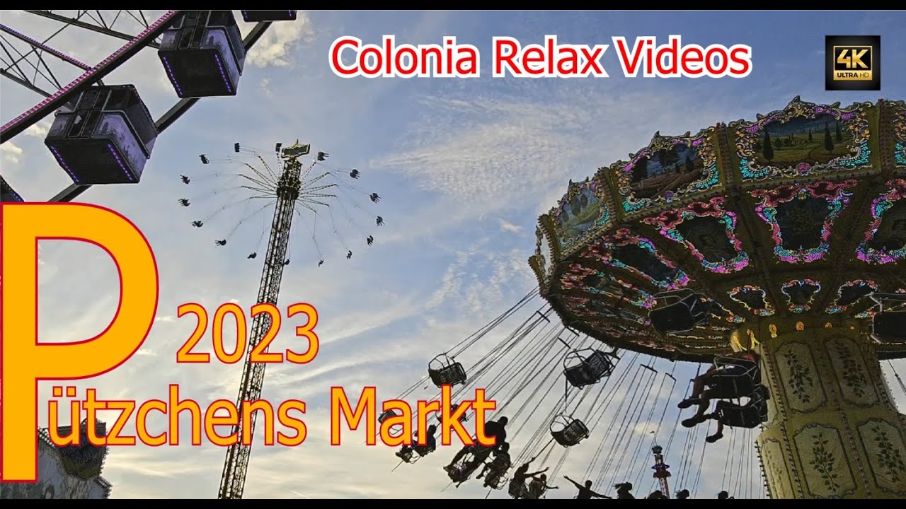 P&uuml;tzchens Markt 2023 &hearts; Die gro&szlig;e Kirmes in Bonn &hearts; [4K] Walk Germany Deutschland