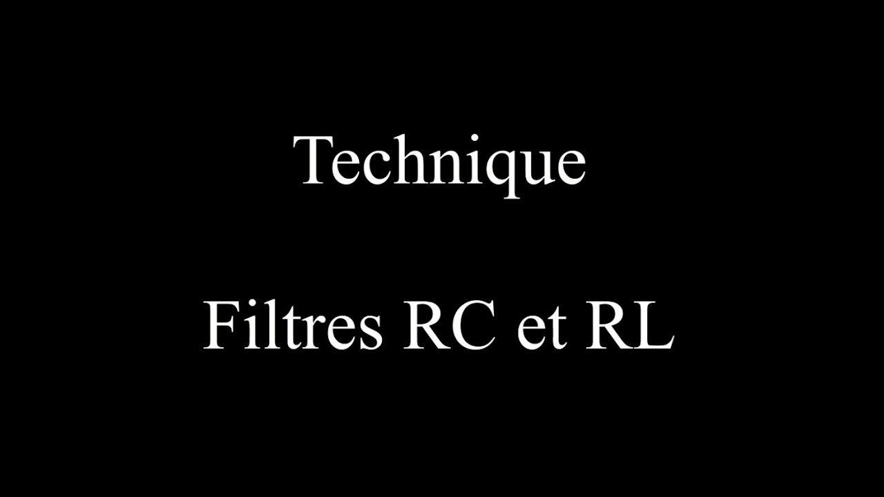 Formation radioamateur - Filtre RC et RL