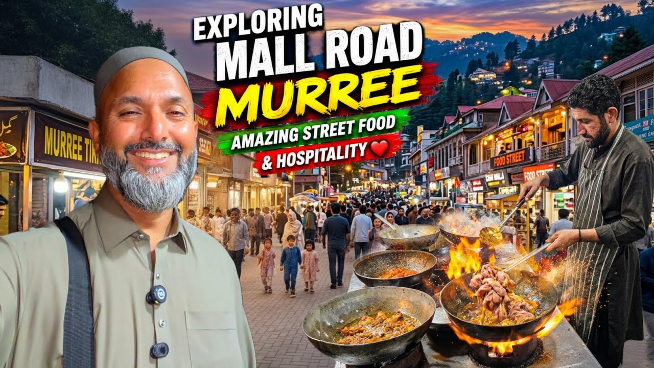Exploring Murree Mall Road 🇵🇰 | Amazing Street Food & Pakistani Hospitality | Travel Vlog