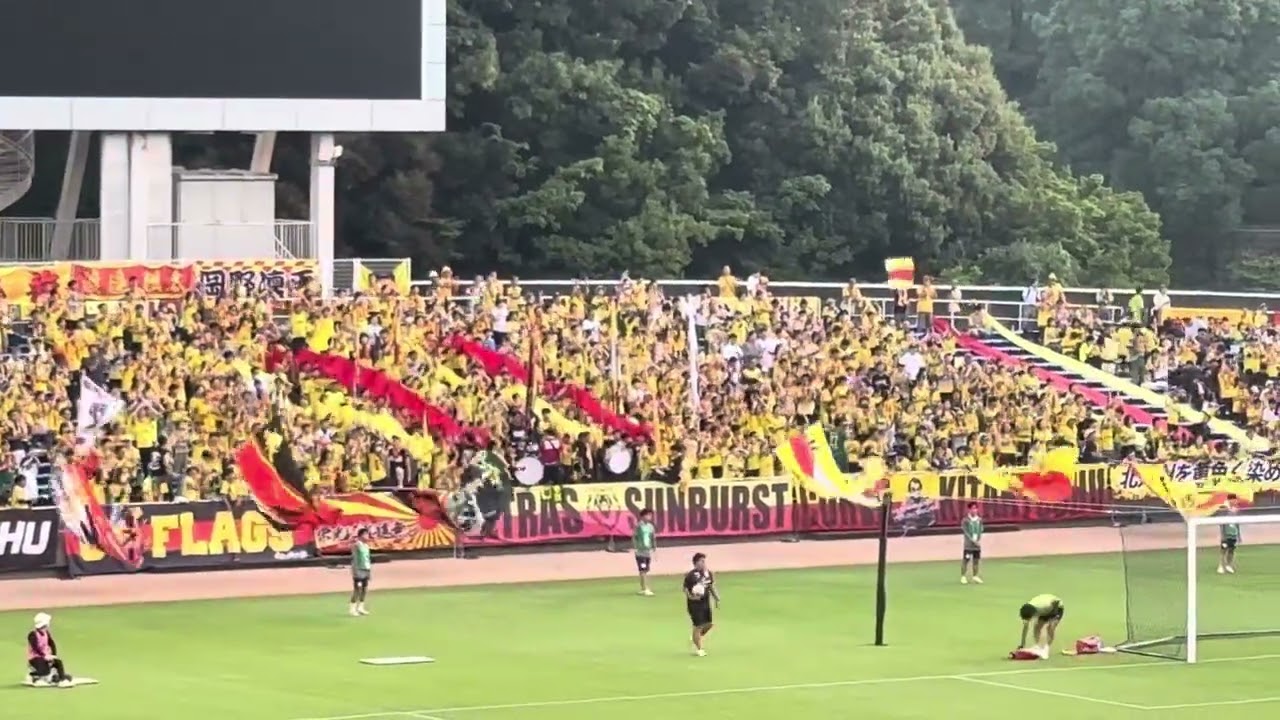 アビスパ福岡ＶＳギラヴァンツ北九州  両者サポーターの様子