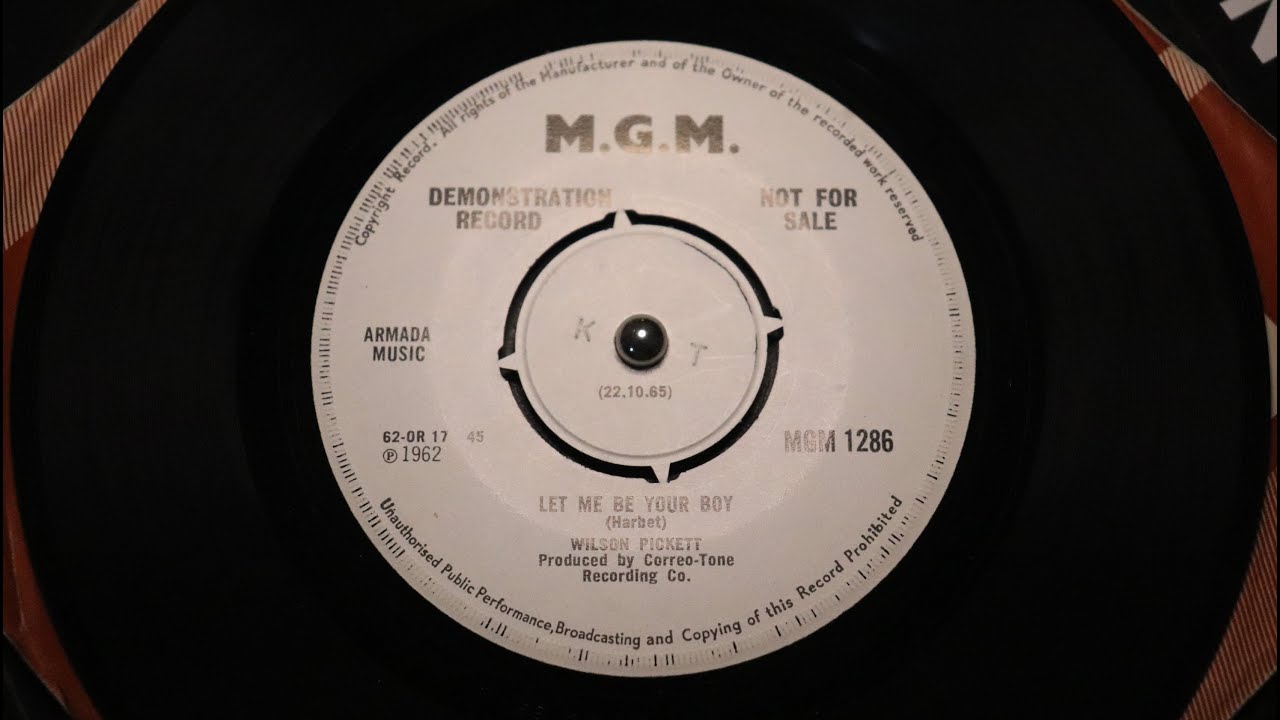 Wilson Pickett - Let Me Be Your Boy - MGM Records &ndash; MGM 1286
