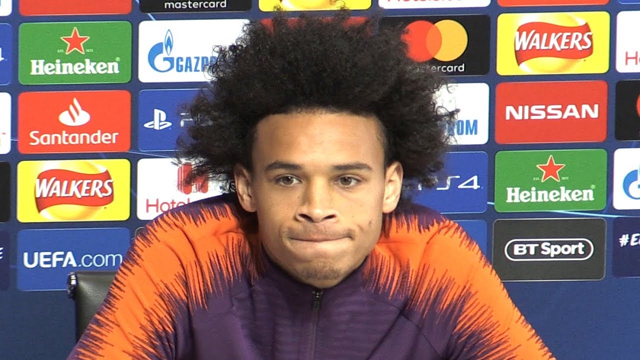 Leroy Sane Full Pre-Match Press Conference - Manchester City v Hoffenheim - Champions League