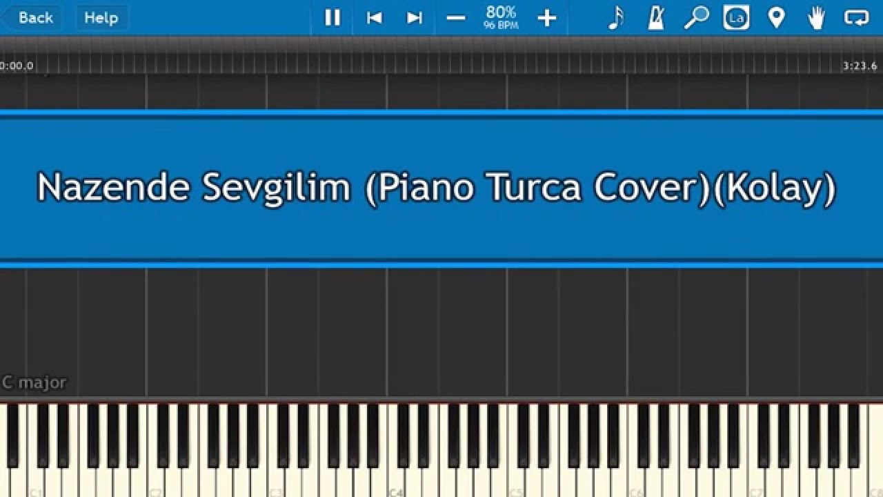 Piano Tutorial : Nazende Sevgilim