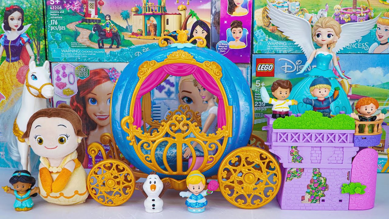 Disney Princess Toy Collection Unboxing | Disney Frozen Elsa, Anna & Cinderella’s Pumpkin Carriage