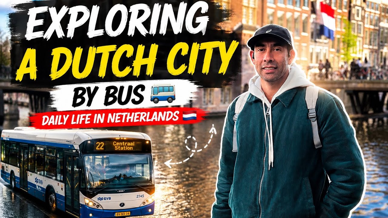 Dutch City Bus Ride Experience 🇳🇱 | Real Street Views & City Life