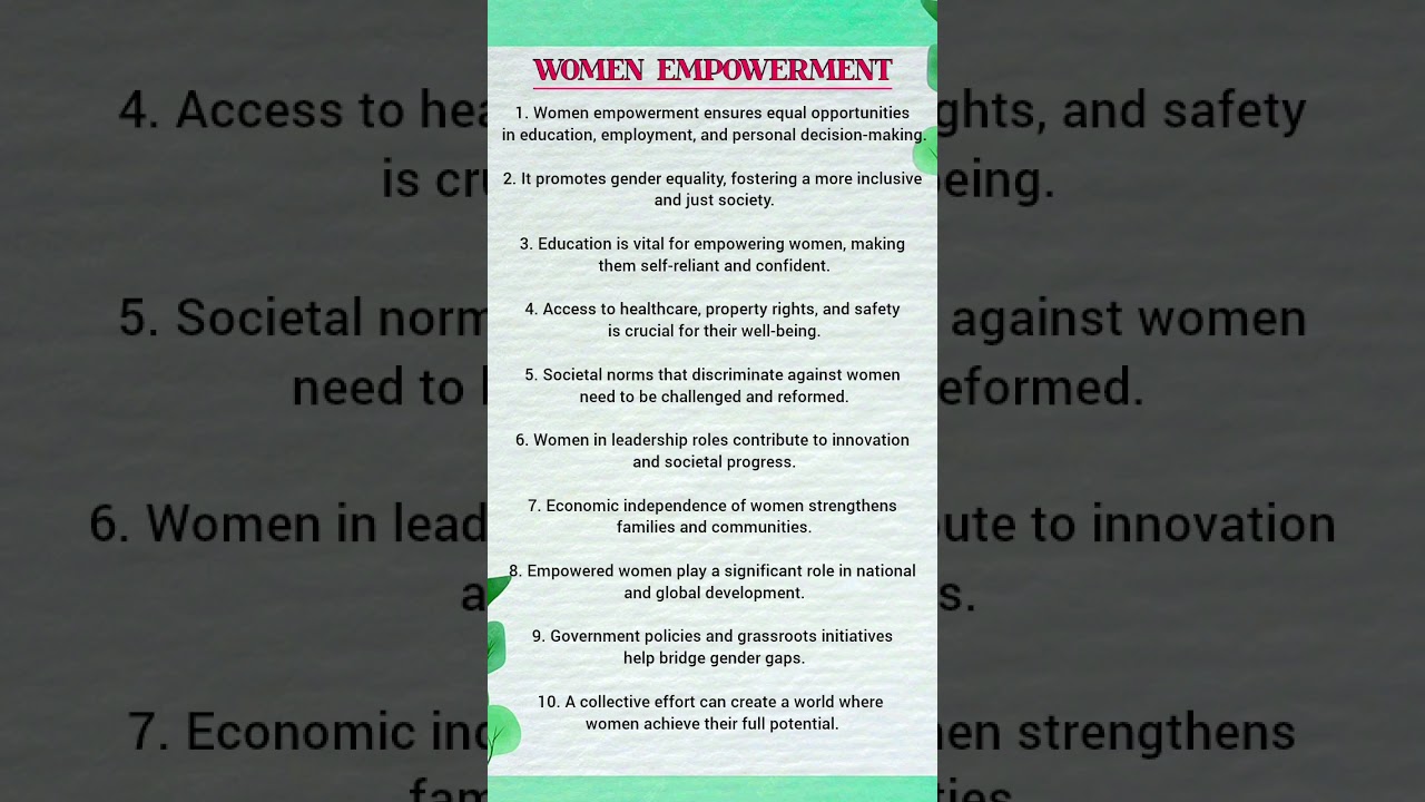 women and child development