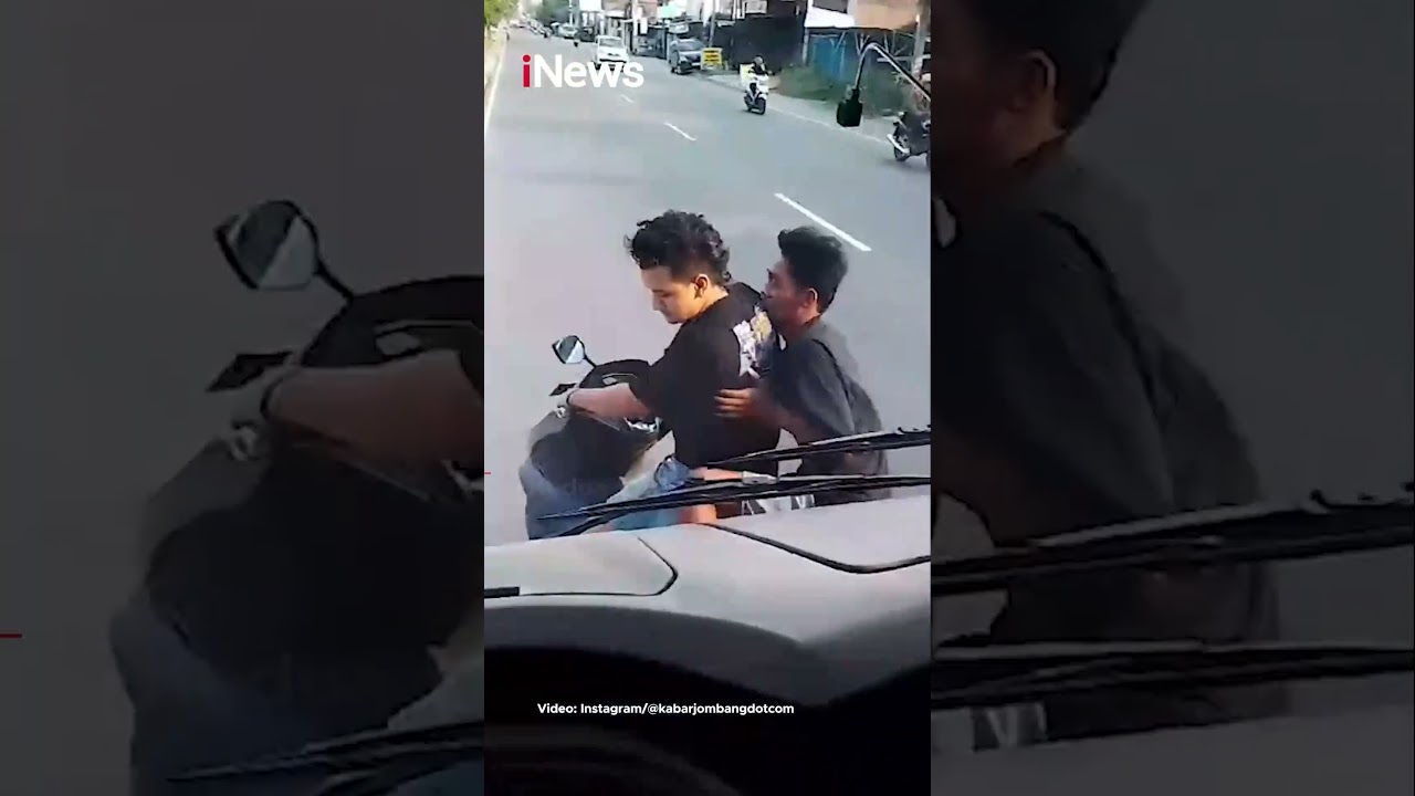 Sok Jagoan Hadang Bus, Dua Pemuda di Jombang Habis Diamuk Penumpang