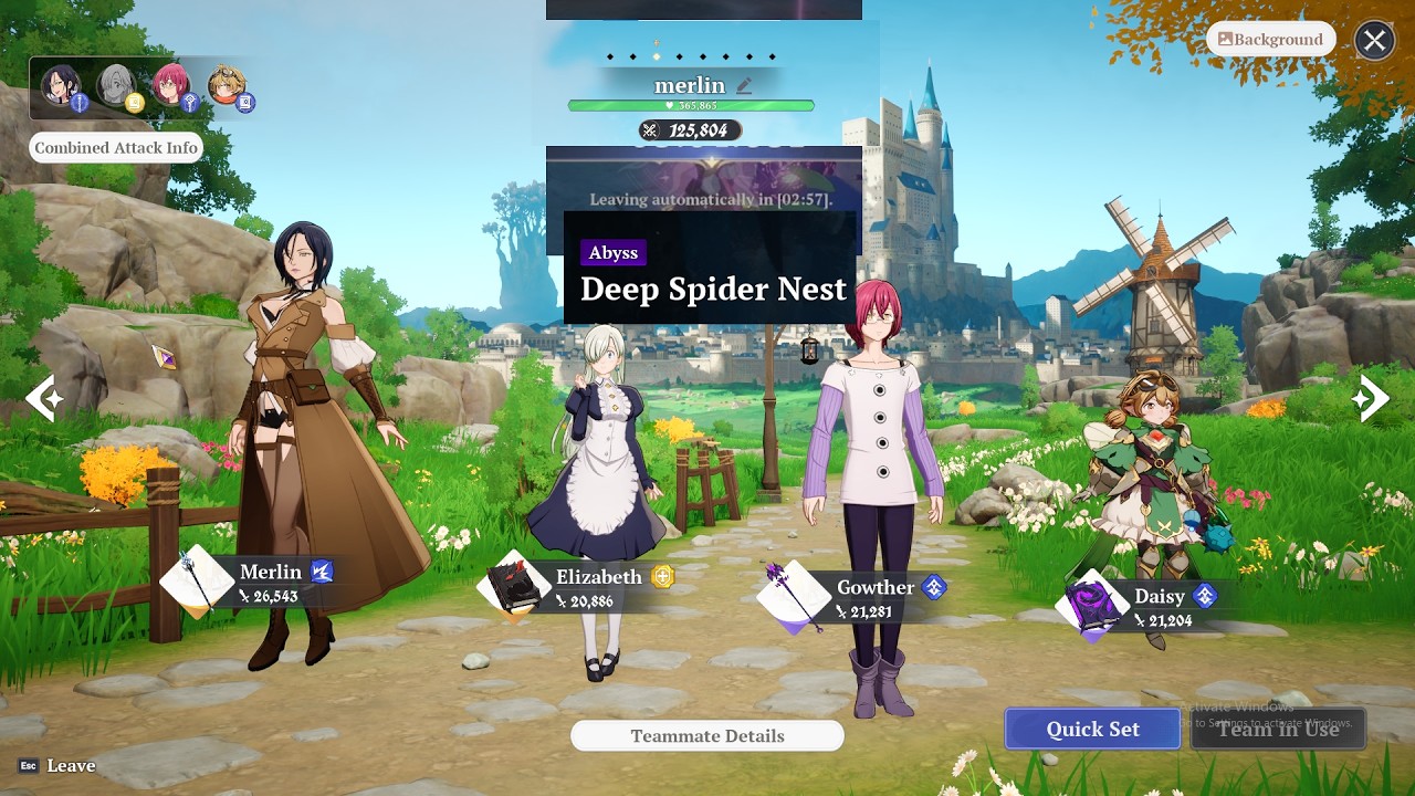 P6 Merlin VS Deep Spider Nest ALL BOSSES FULL PLEDGE Version 1.7 - The 7 Deadly sins Origin