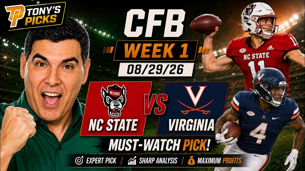 NC State vs Virginia Pick 8/29/26 College Football Week 1 Pick Prediction