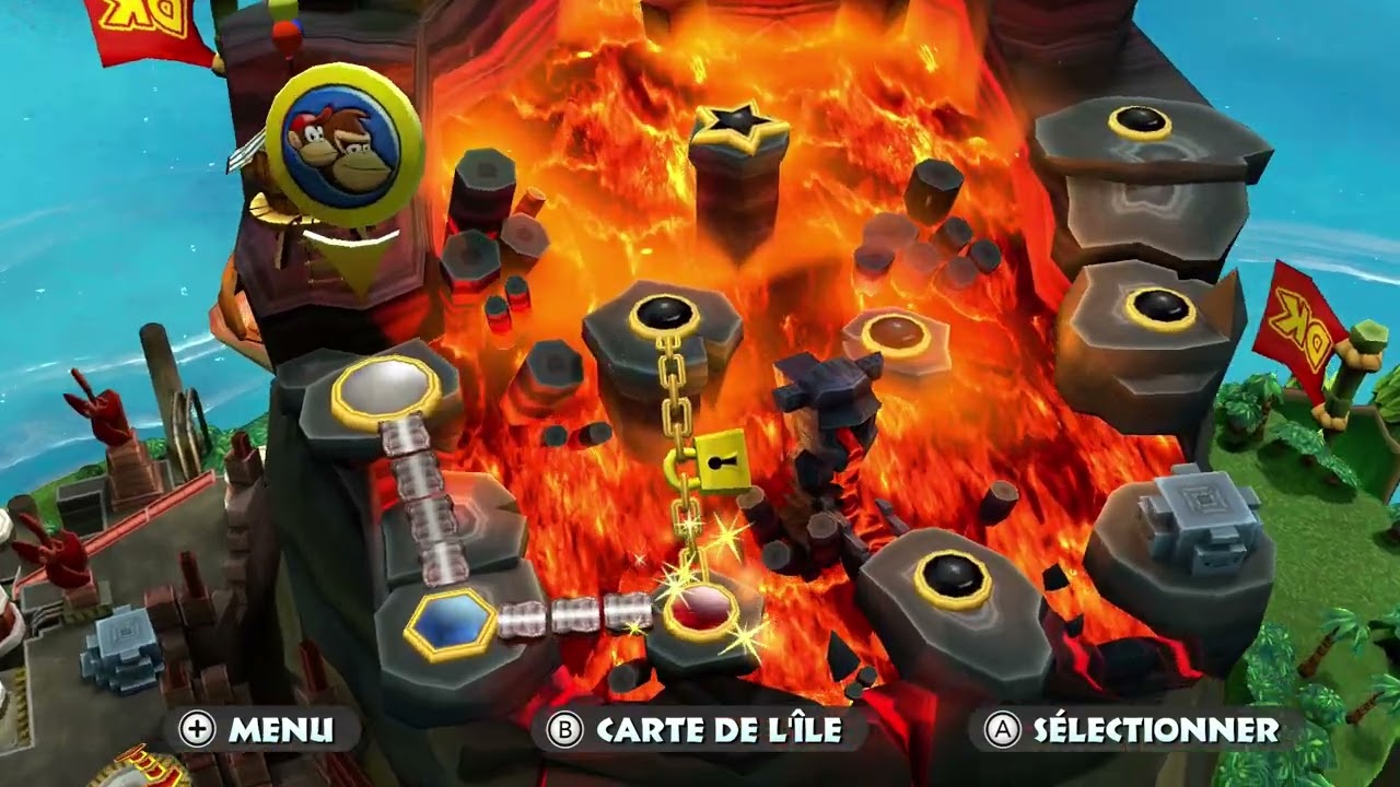 Let's play (fr) Donkey Kong Country Returns HD #8 : Volcan