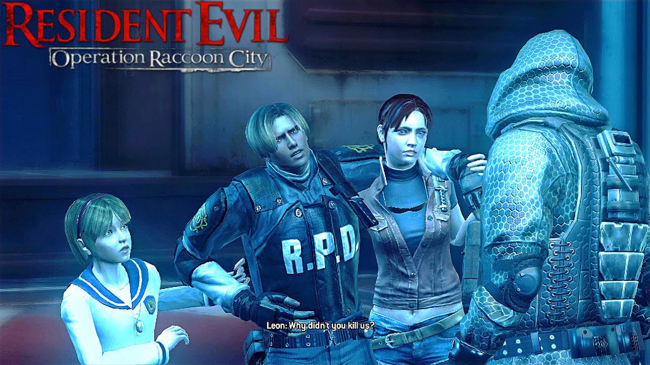 Defend Leon Kennedy and Claire Redfield - Resident Evil Operation Raccoon City (2012)