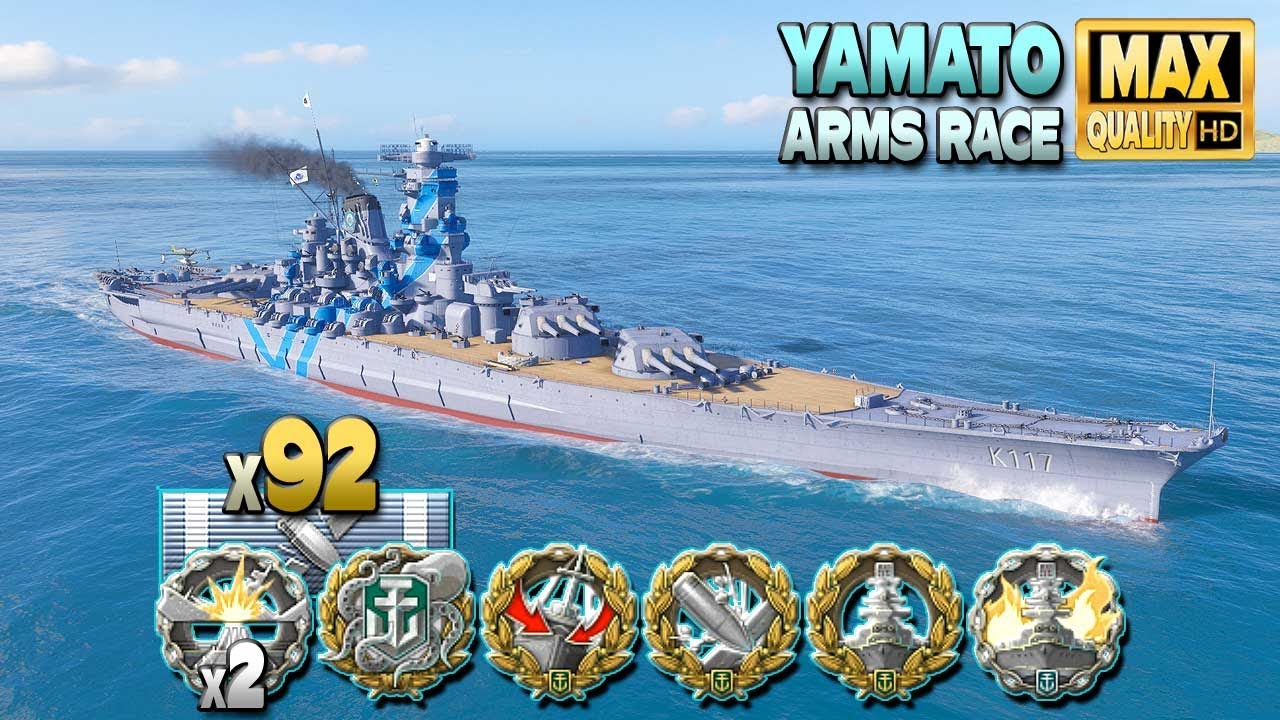линкор Yamato: MVP на карте Mountain Range - World of Warships