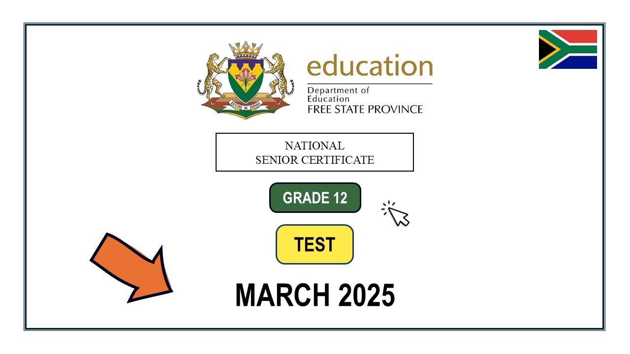Grade 12 MARCH 2025 Test Free State