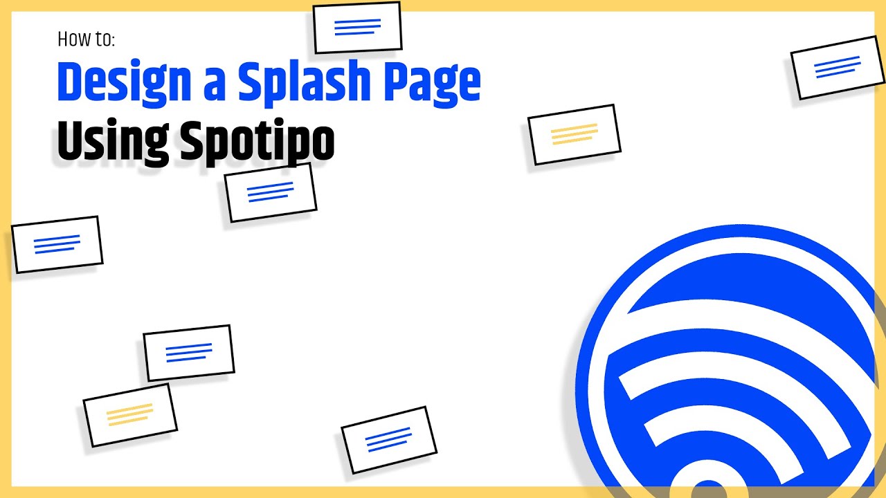 How to Customize Spotipo Splash Page - A Walkthrough