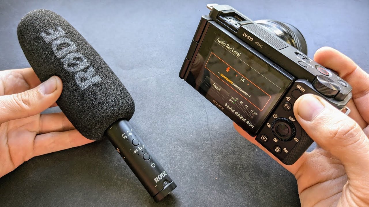 Как добиться наилучшего качества звука с камеры Sony ZV-E10 + настроить громкость записи звука