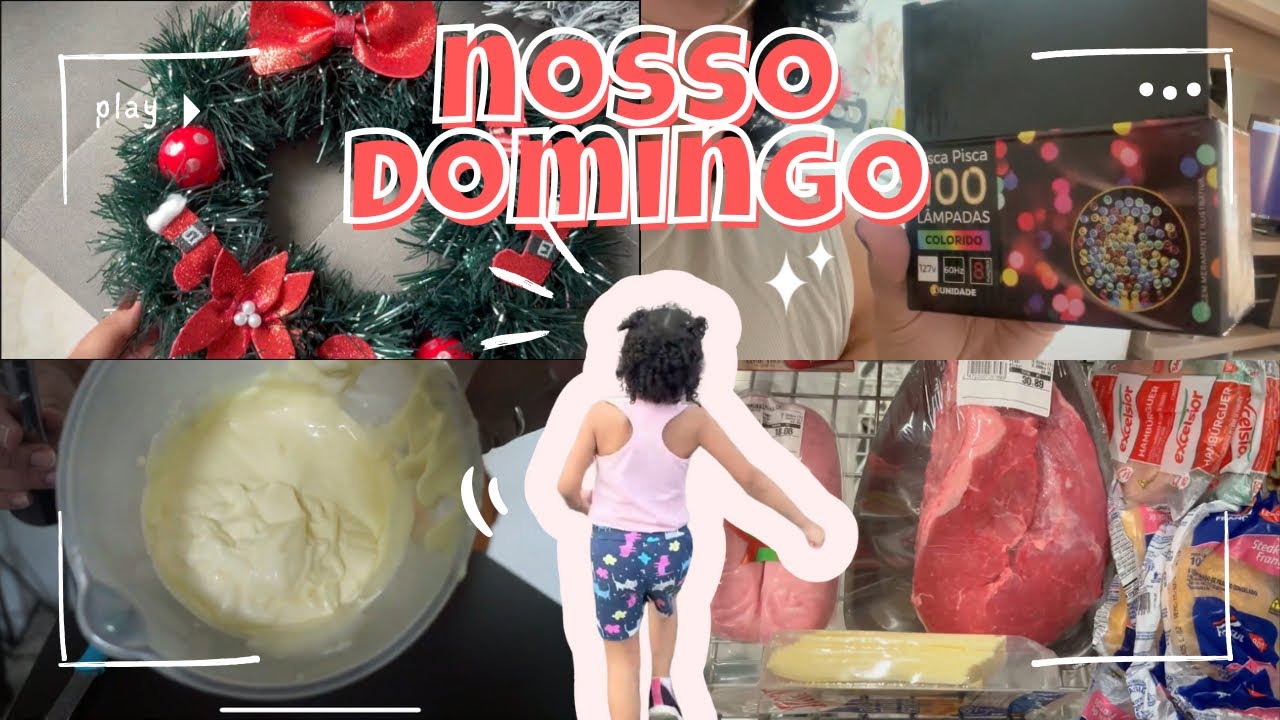 ALMOÇO DE DOMINGO + GUIRLANDO IMPROVISADA