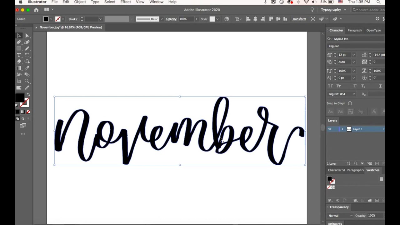 How to Vectorize Handlettering