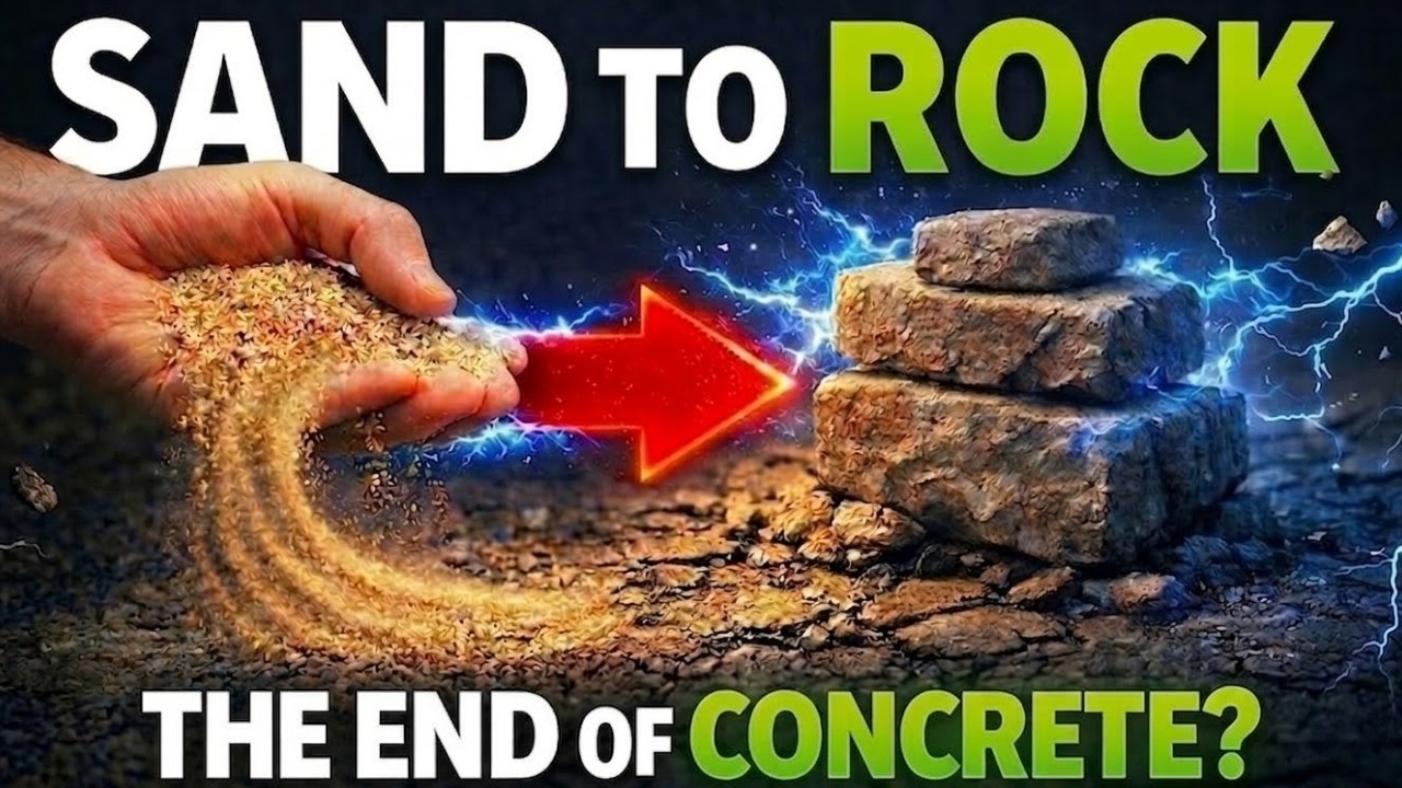 Electricity Turns Sand Into Solid Stone. No Cement Required. Could Concrete Become Obsolete?
