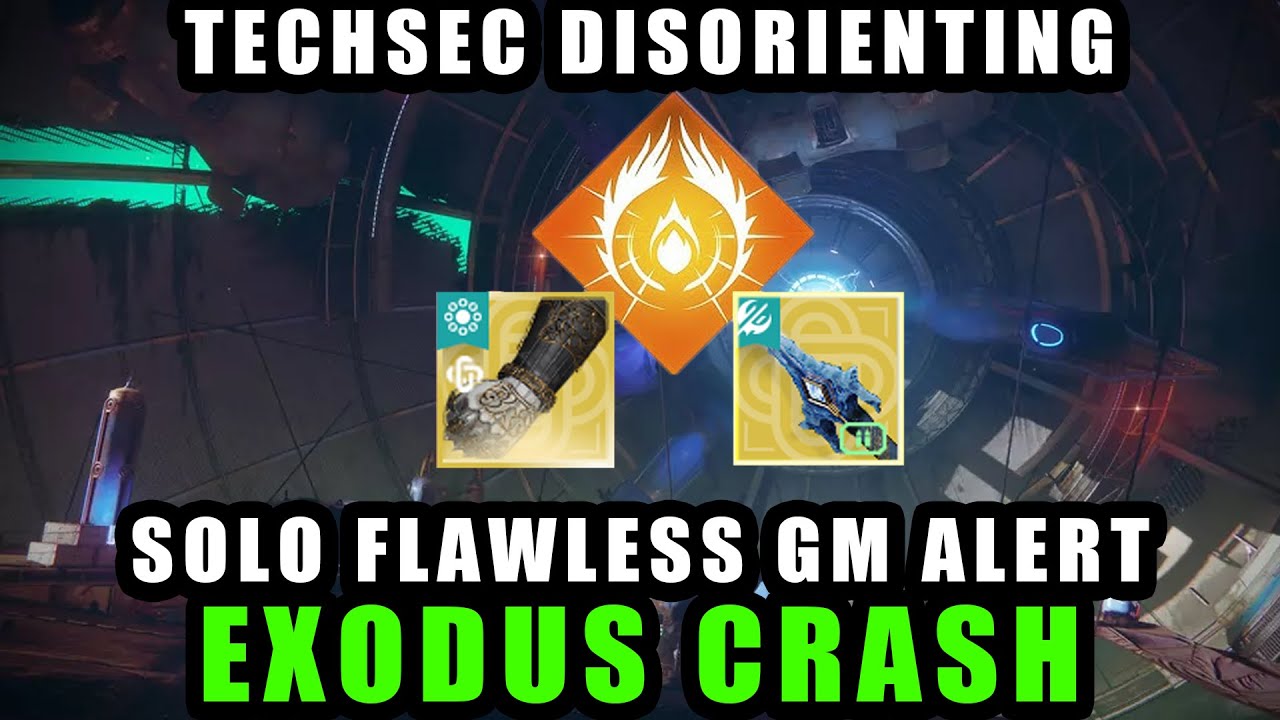 TechSec Armor Blinding With Praxic Blade Build-Solo Flawless Gm Alert Exodus Crash [Destiny 2]