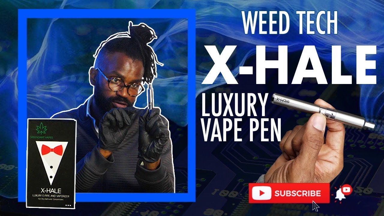 Unboxing Luxury weed vape that smokes wax and dry herbs. The X-hale luxury pen.