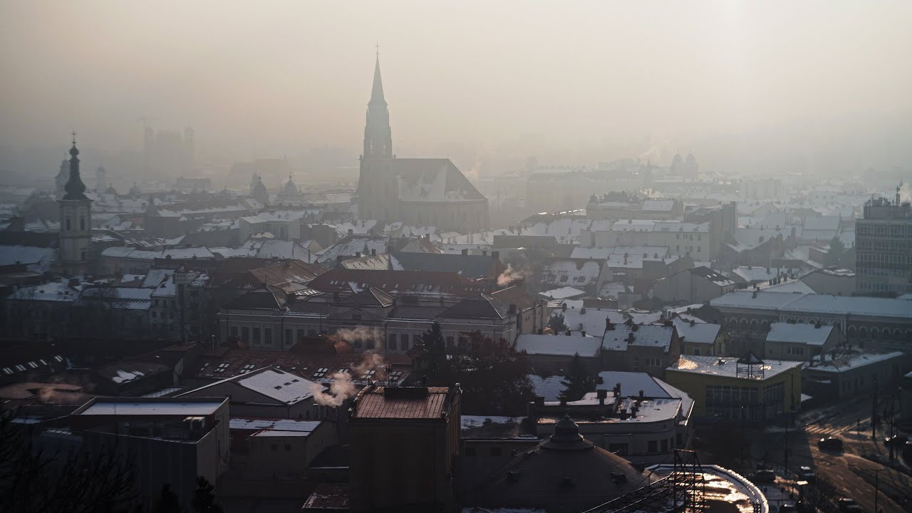 A Quiet Winter Morning | City Ambience, Real Sounds | No Music