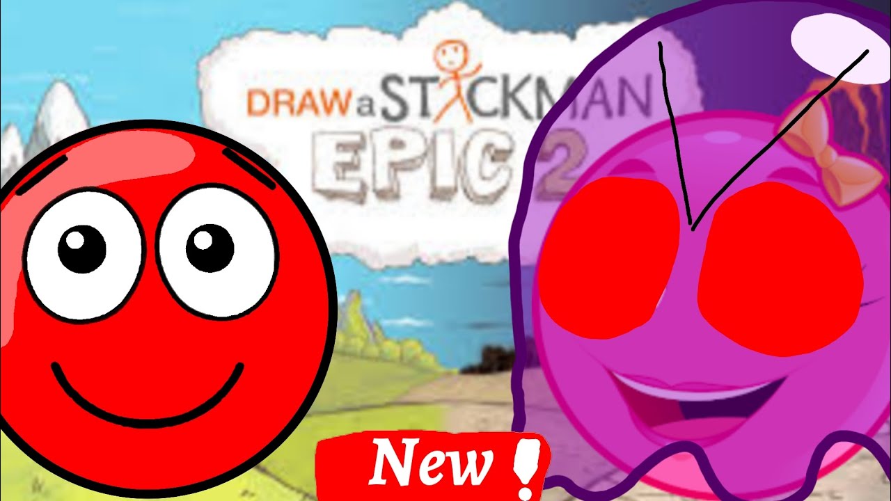 Draw a stickman epic 2 but is Red Ball #drawastickmanepic2