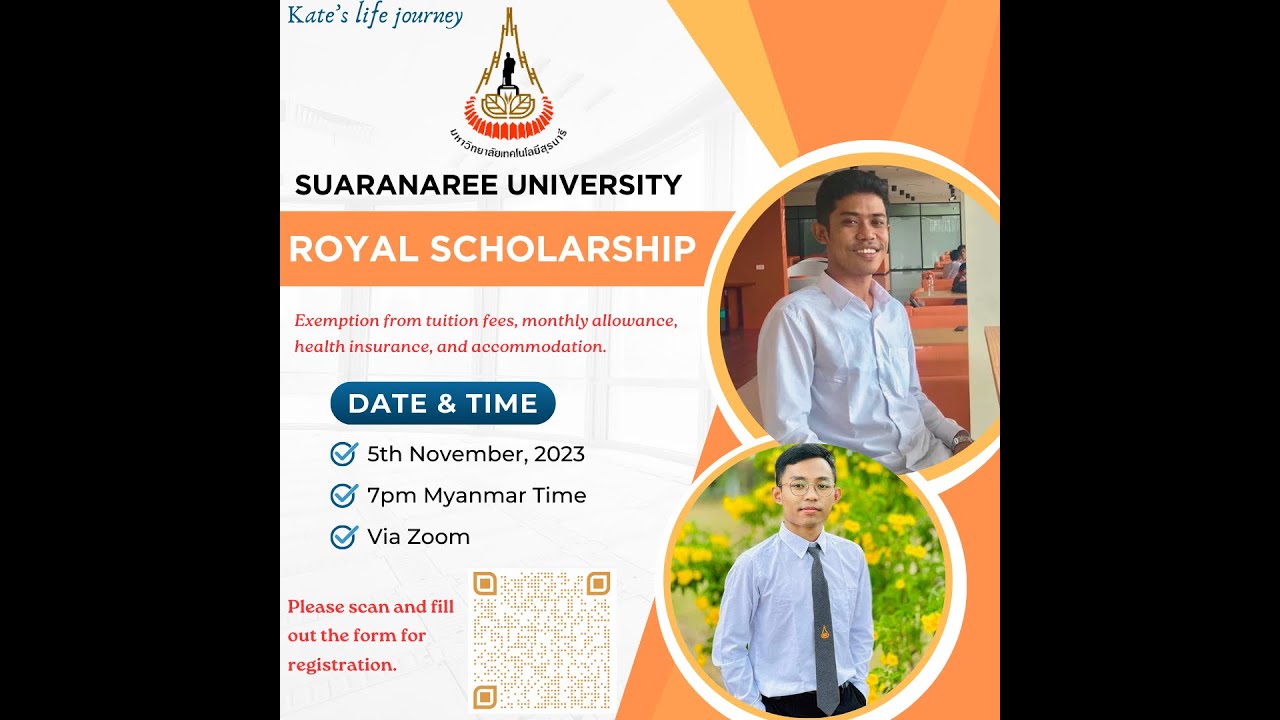 Suaranaree University Royal Scholarship in Thailand